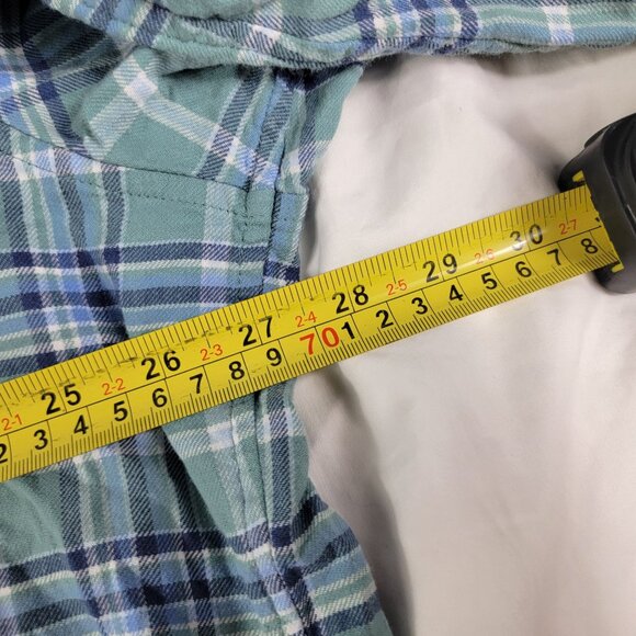 Vineyard Vines Mens 2XT Green Blue Classic Fit Plaid Button Down Shirt Casual - Picture 8 of 10